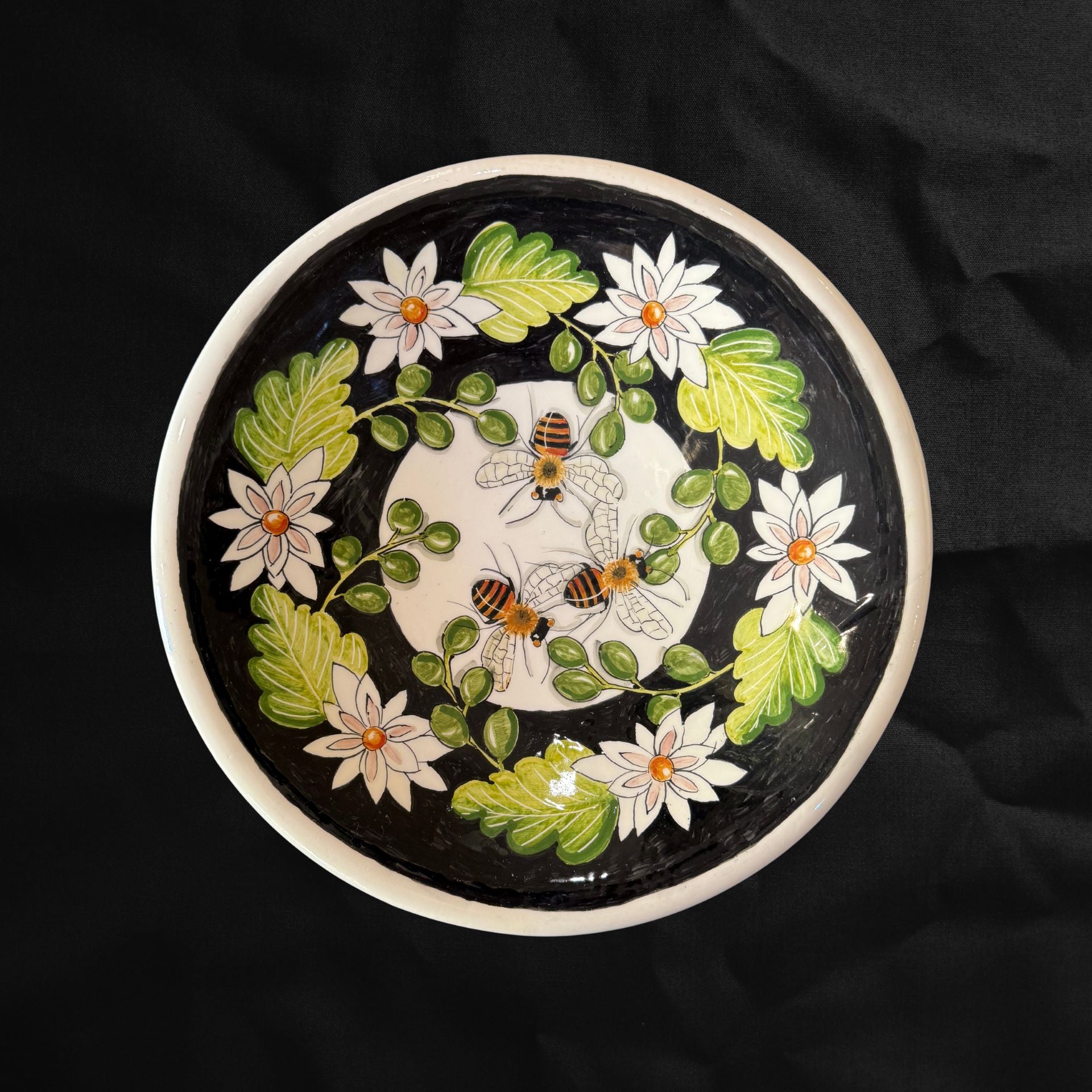 Piatto Api e fiori