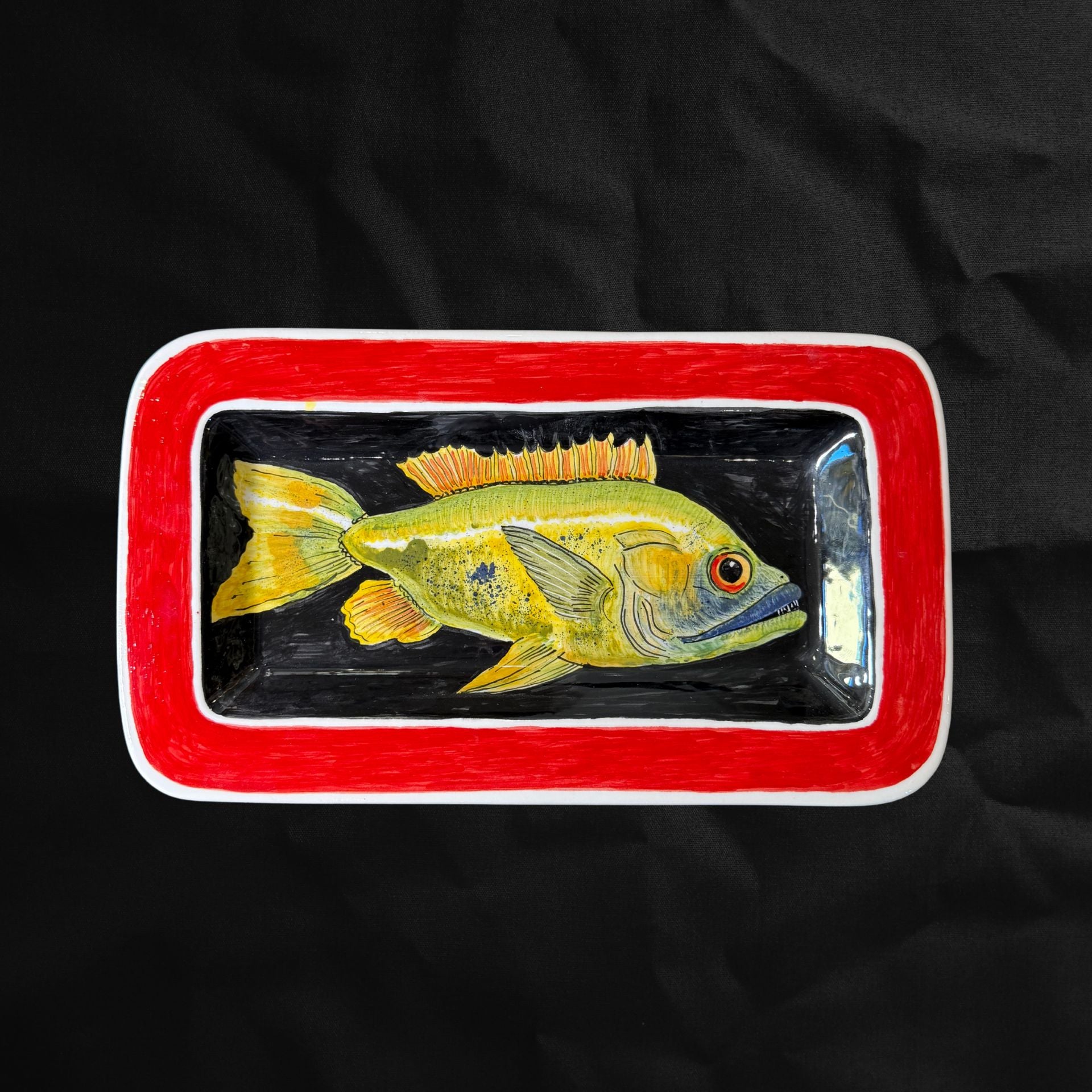 Vassoio Rettangolare con Pesce