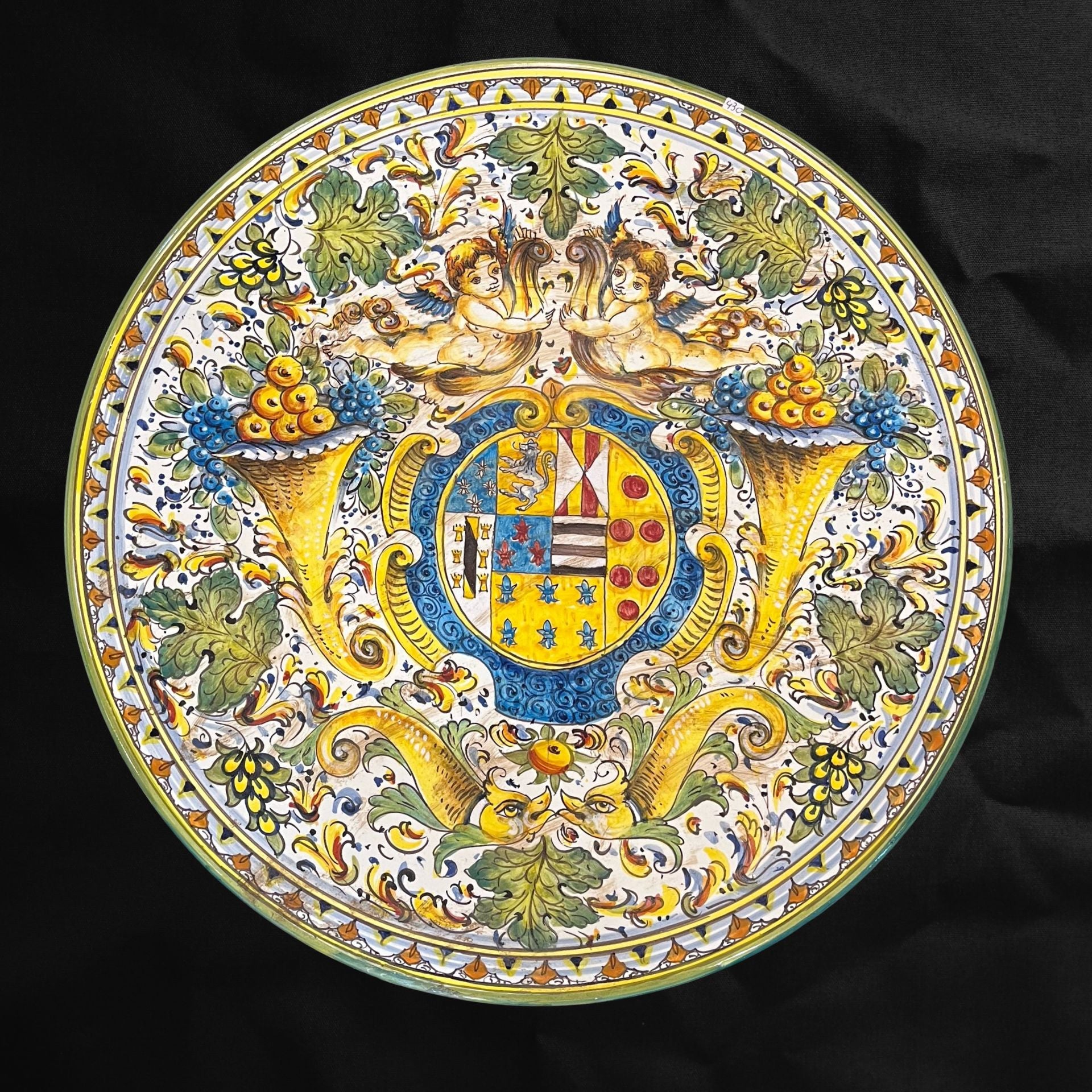 Large decorated plate